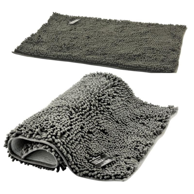 Dywanik łazienkowy 50x80cm szary Chenill DO-0787