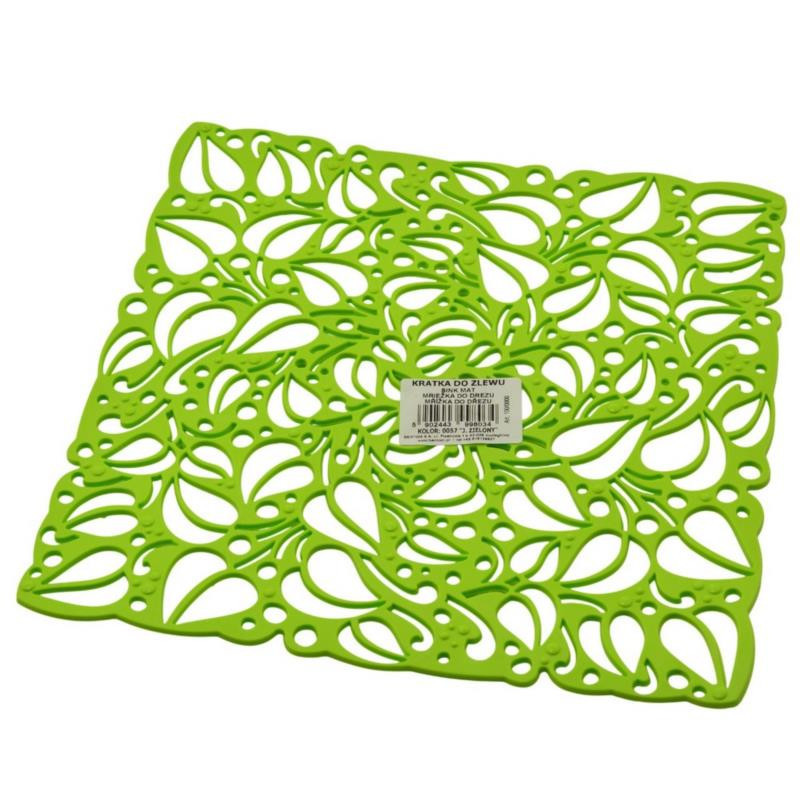 Kratka do zlewu elastyczna 27x27cm zielona