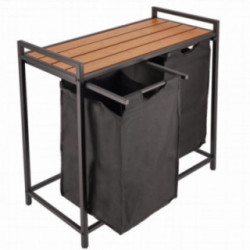 Kosz na pranie 2 komory 72x73x33cm CM-989405