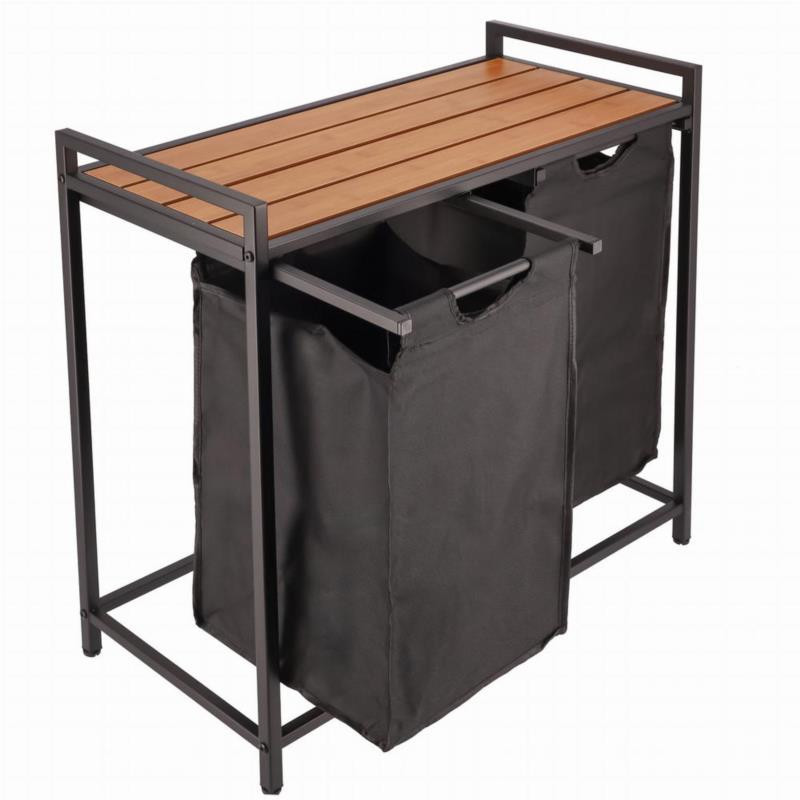 Kosz na pranie 2 komory 72x73x33cm CM-989405