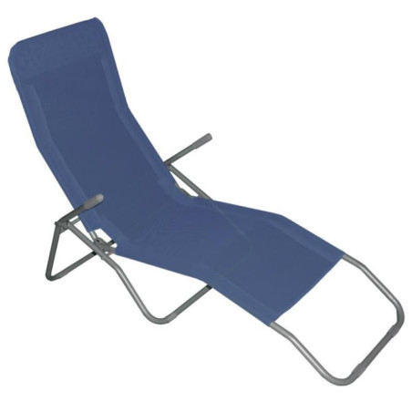 Leżak plażowy OM-318892 niebieski
