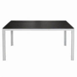 Stół aluminium czarny 150x90cm 357921