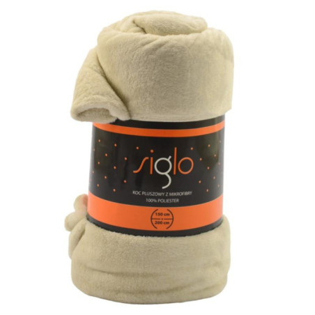 Koc 150x200cm mikrofibra Siglo śmietanka