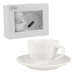 Filiżanki ze spodkami 2 sztuki 120ml Zeolla