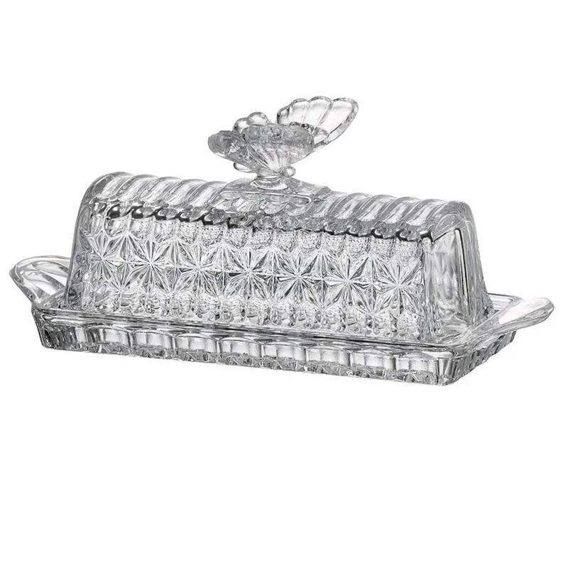 Maselniczka kryształ Bohemia Motyl 20,5cm