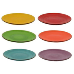 Talerz do pizzy 31cm ceramiczny Rainbow mix 2
