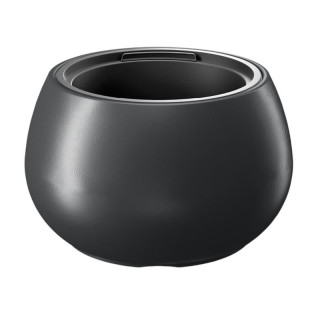 Doniczka Heos kula 37cm h:23cm z wkładem antracyt DBHEK