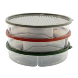 Pojemnik 5-komorowy 2L plastikowy BG-394 mix 2