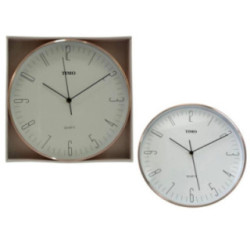 Zegar ścienny 31cm miedziany Timo B300