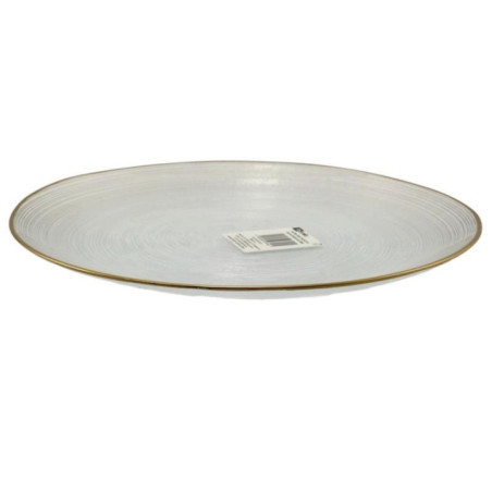 Patera Ares 28cm do ciasta Gold Rim