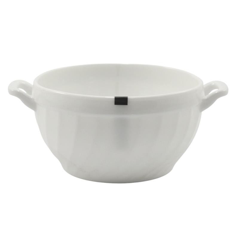 Bulionówka 750ml Eva biała szkło hartowane