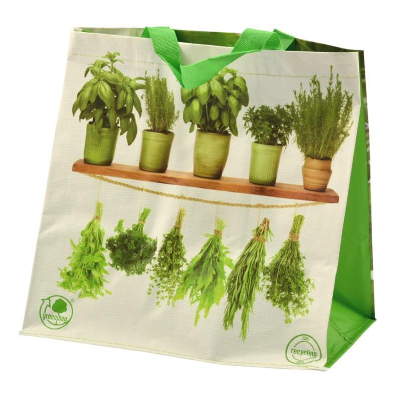 Torba na zakupy PP Zioła 34x34x22cm