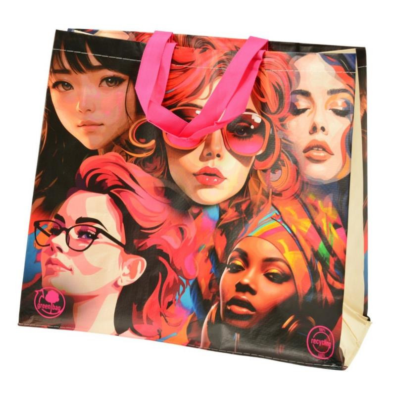 Torba na zakupy PP Modelki 45x40x18cm