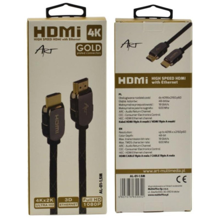 Kabel HDMI 1,5 ART Al-01