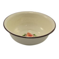 Miska emaliowana 18cm beżowa 2