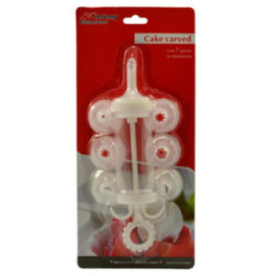 Dekorator do ciast strzykawka +7 końcówek plastikowy 2