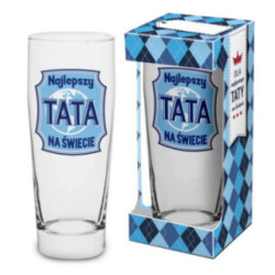 Szklanka do piwa 500ml Dzień Ojca "Najlepszy Tata na świecie" 2