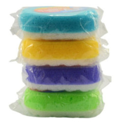 Gąbka kąpielowa z masażem owal mix 2