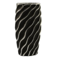 Wazon ceramiczny 26cm czarny WB2