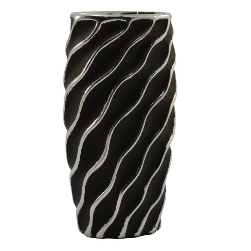Wazon ceramiczny 26cm czarny WB2