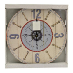 Zegar ścienny drewniany 33cm HLC9048
