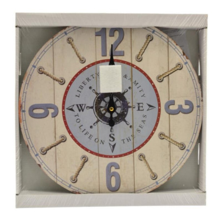 Zegar ścienny drewniany 33cm HLC9048