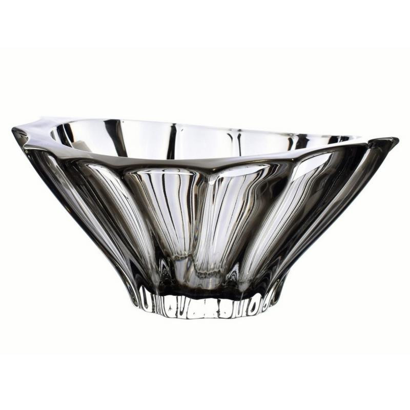 Salaterka kryształ Bohemia Plantica Graphite 22cm