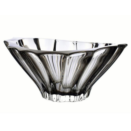 Salaterka kryształ Bohemia Plantica Graphite 22cm