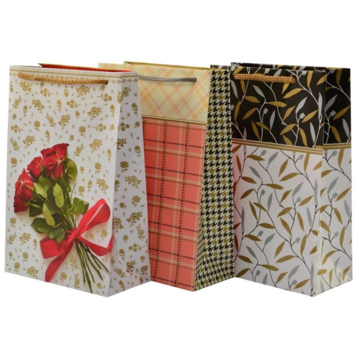 Torebka ozdobna 24x16x7,5cm T-4L mix