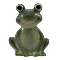 Figurka Żaba 14x16cm ceramiczna
