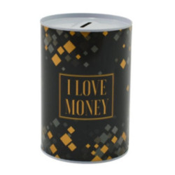 Skarbonka puszka metalowa 10x15cm mix