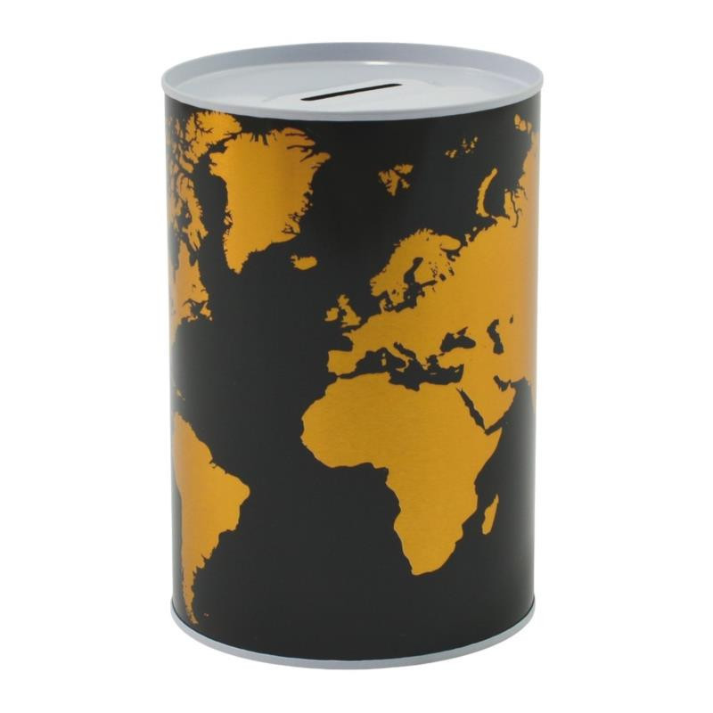 Skarbonka puszka metalowa 10x15cm mix