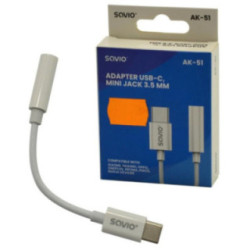 Adapter USB-C, Mini Jack 3,5 mm AK-51 2