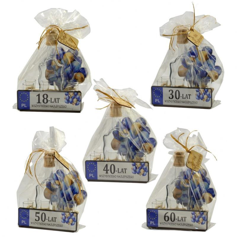 Karafka szklana Tablica Rejestracyjna-Cyfra 839 mix