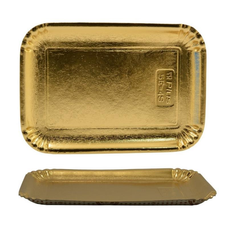 Podkład pod tort 20x30cm prostokątny złoty