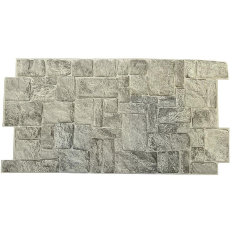 Panel PVC 98x49cm kamień szary 19925