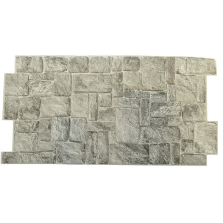 Panel PVC 98x49cm kamień szary 19925