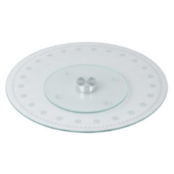 Patera 30cm szklana obrotowa 2669