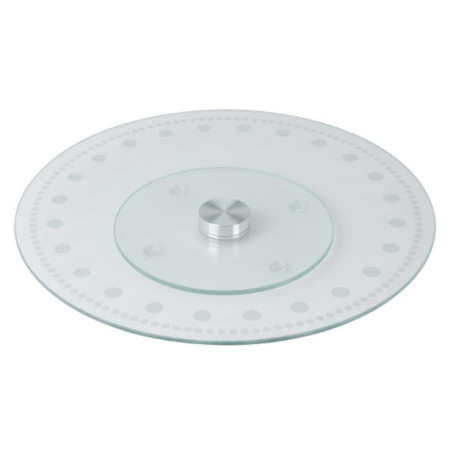 Patera 30cm szklana obrotowa 2669