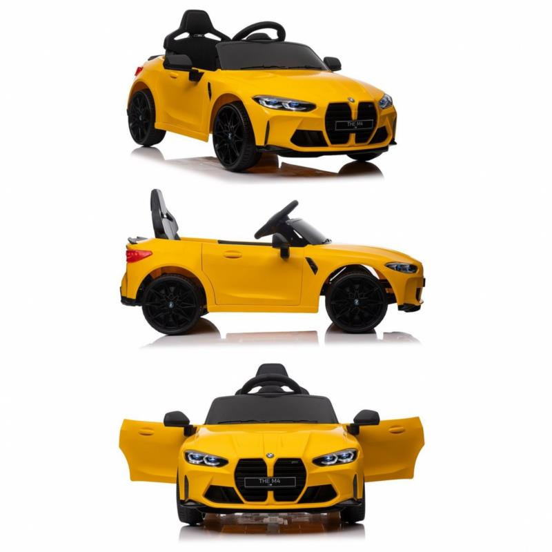 Auto na akumulator BMW M4 żółte