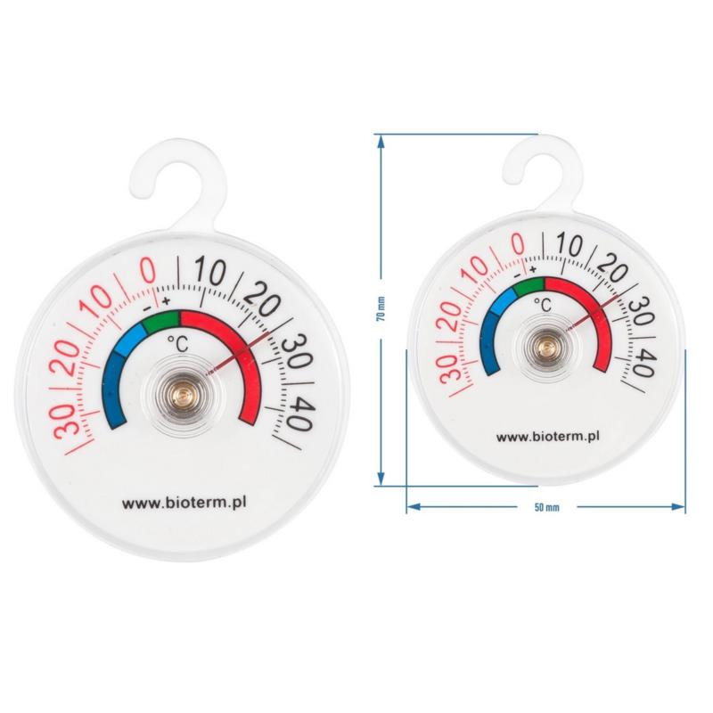 Termometr do urzadzeń chłodniczych plastikowy