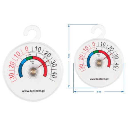 Termometr do urzadzeń chłodniczych plastikowy