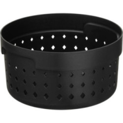 Koszyk-organizer plastikowy okrągły Seoul 13,8x7,3 czarny 2