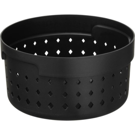 Koszyk-organizer plastikowy okrągły Seoul 13,8x7,3 czarny
