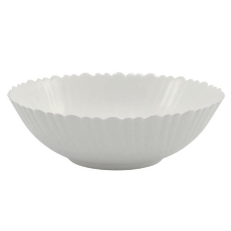 Salaterka szklana 23cm Opal Carbo biała