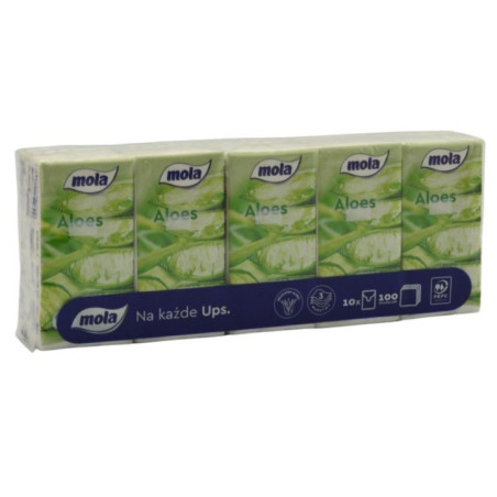 Chusteczki higieniczne Mola aloes 10szt