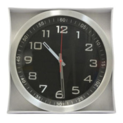 Zegar ścienny 35cm KO-9157 srebrny