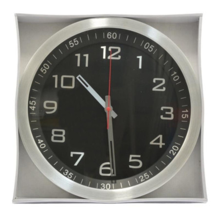 Zegar ścienny 35cm KO-9157 srebrny