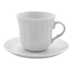 Filiżanka ze spodkiem Bogucice Gino White 260ml 2