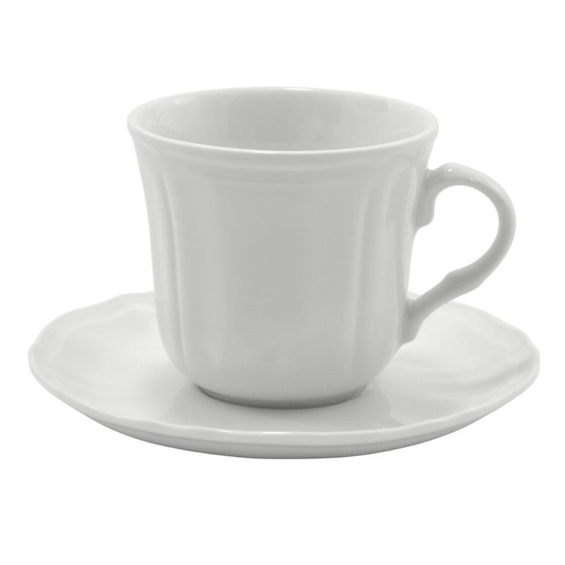 Filiżanka ze spodkiem Bogucice Gino White 260ml